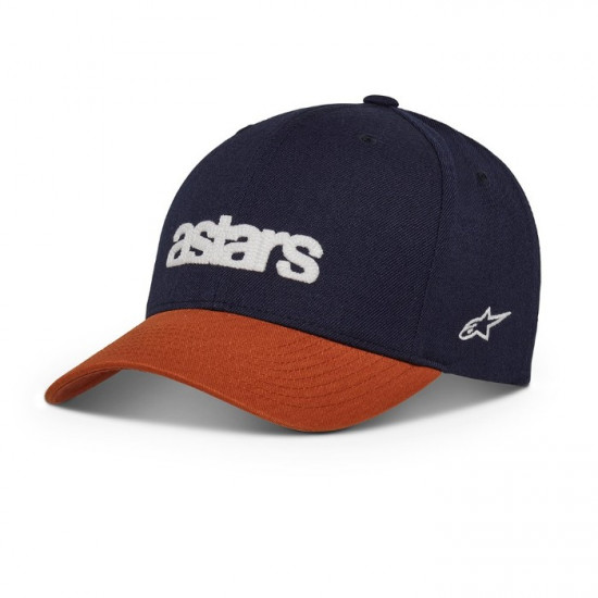 Alpinestars History Hat Navy Rust Casual Wear - SKU 1211810207093 from RaceLeathers Motorcycle Clothing