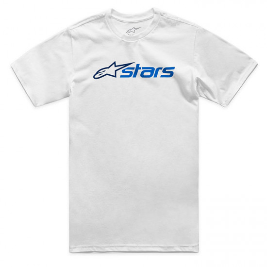 Alpinestars Blaze 2.0 CSF Tee - White Navy Blue Casual Wear - SKU 12147310827602XL from RaceLeathers Motorcycle Clothing