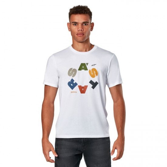 Alpinestars Gambit CSF SS Tee White Casual Wear - SKU 124472070202XL from RaceLeathers Motorcycle Clothing