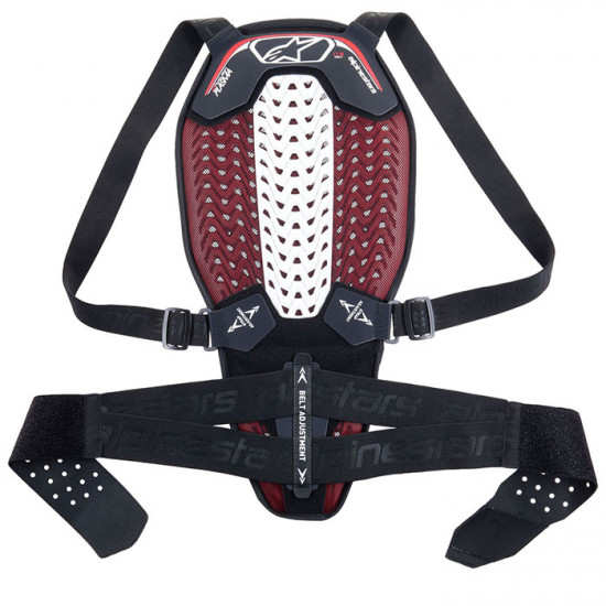 Alpinestars Nucleon Plasma Back Protector With Strap Black White Red