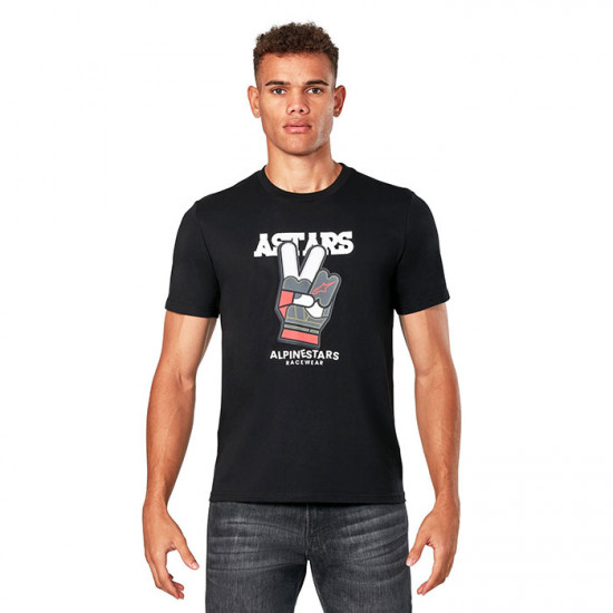 Alpinestars Peaceout CSF Short Sleeve Tee Black Casual Wear - SKU 124472120102XL from RaceLeathers Motorcycle Clothing