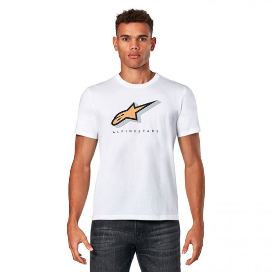 Alpinestars Quicker CSF Short Sleeve Tee White Casual Wear - SKU 124472240202XL from RaceLeathers Motorcycle Clothing