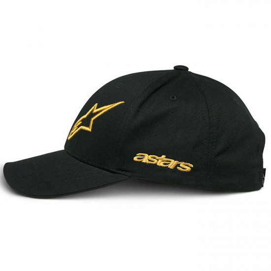 Alpinestars Sessionized Hat Black Gold Casual Wear - SKU 1244815201059 from RaceLeathers Motorcycle Clothing