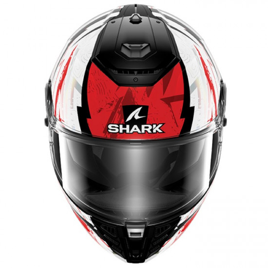 Shark Spartan RS Hibolt Black Red White Full Face Helmets - SKU 200/HE8119E/KRU1 from RaceLeathers Motorcycle Clothing