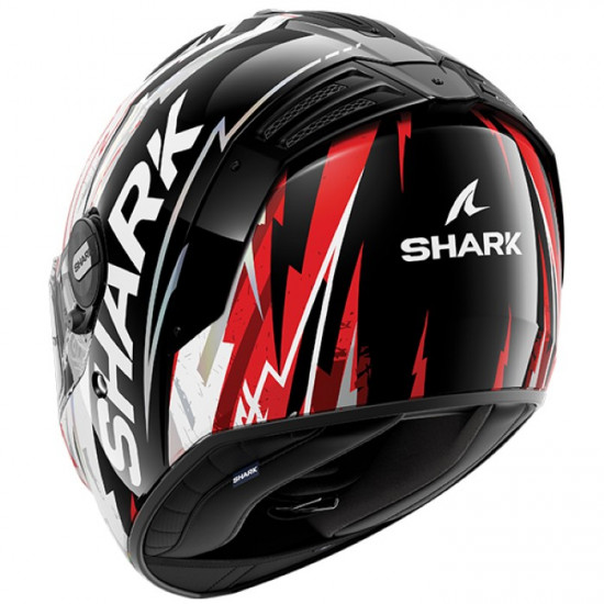 Shark Spartan RS Hibolt Black Red White Full Face Helmets - SKU 200/HE8119E/KRU1 from RaceLeathers Motorcycle Clothing