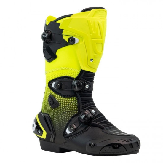 Sidi Mag 1 Boots Black Yellow Mens Motorcycle Racing Boots - SKU 0858541 from RaceLeathers Motorcycle Clothing