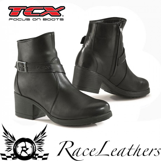 TCX X-Boulevard WP Black Ladies Motorcycle Boots - SKU 130/8050W/BLK/36