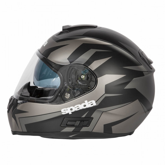 SPADA SP16 VOLTOR MATT BLACK/SILVER/ANTH X-SMALL HELMET