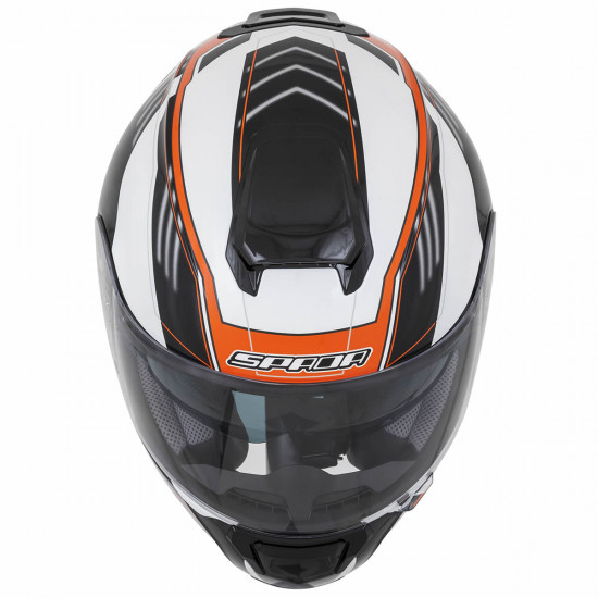 SPADA SP16 GRADIENT WHITE/ORANGE X-SMALL HELMET