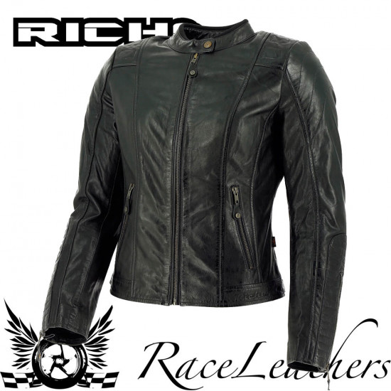 Richa Lausanne Black Jacket Ladies Motorcycle Jackets - SKU 080/LAUSA/BK/L06