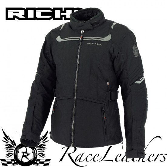 Richa Phoenicia Ladies Black Jacket Ladies Motorcycle Jackets - SKU 082/PHOJK/BK/L01