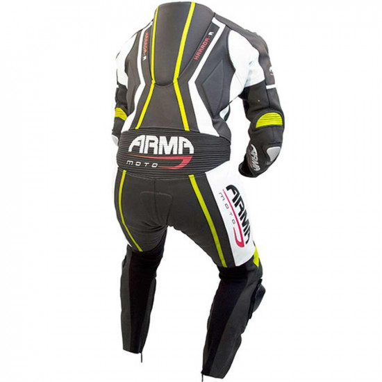 Armr Harada R Leather Suit Black/Flu.Yellow 38 Leather Suits - SKU A414538