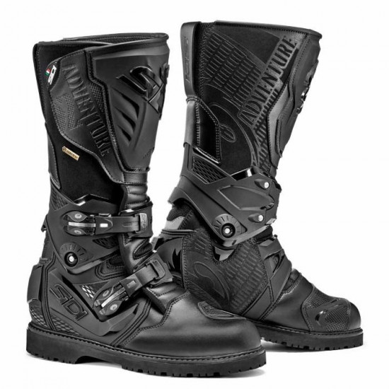 Sidi Adventure Gore 2 Black Waterproof Mens Motorcycle Touring Boots - SKU 0736825