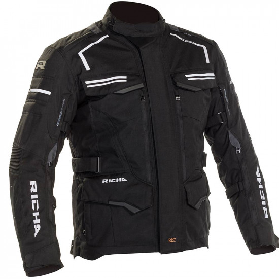 Richa Touareg 2 Black Mens Motorcycle Jackets - SKU 082/TOU2J/BK/02