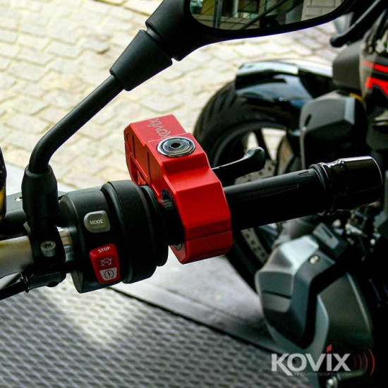 Kovix Handlebar Brake Lock Red Security - SKU KOVKOLR