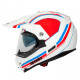 SPADA INTREPID DELTA WHITE/RED/BLUE X-SMALL HELMET