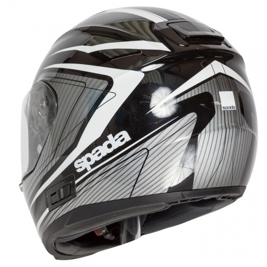 SPADA SP16 MONARCH BLACK/SILVER/WHITE X-SMALL HELMET Full Face Helmets - SKU 0131606