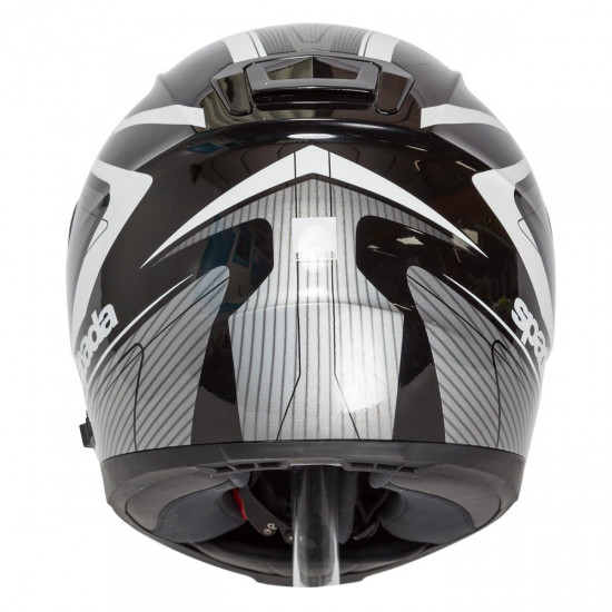 SPADA SP16 MONARCH BLACK/SILVER/WHITE X-SMALL HELMET Full Face Helmets - SKU 0131606