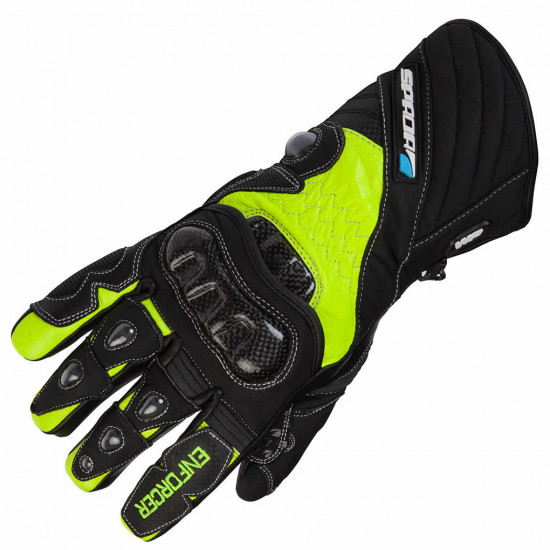Spada Enforcer Gloves Black Fluo Mens Motorcycle Gloves - SKU 0439177