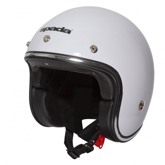 SPADA OPEN FACE CLASSIC GLOSS WHITE SMALL HELMET Open Face Helmets - SKU 0156395