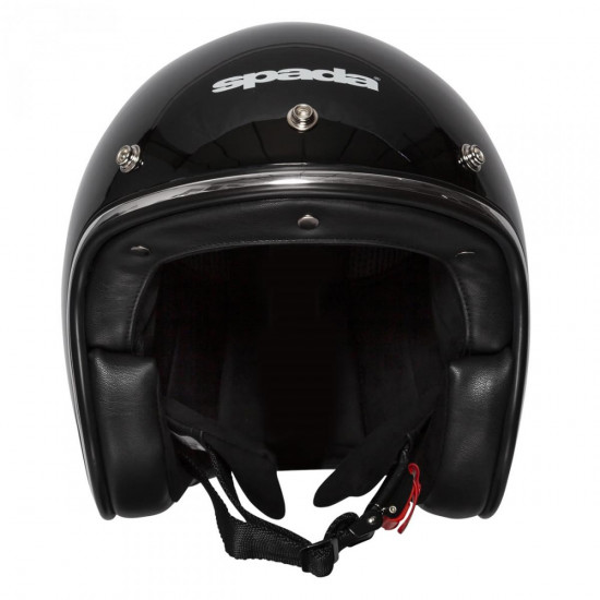 SPADA OPEN FACE CLASSIC GLOSS BLACK X-SMALL HELMET Open Face Helmets - SKU 0156265