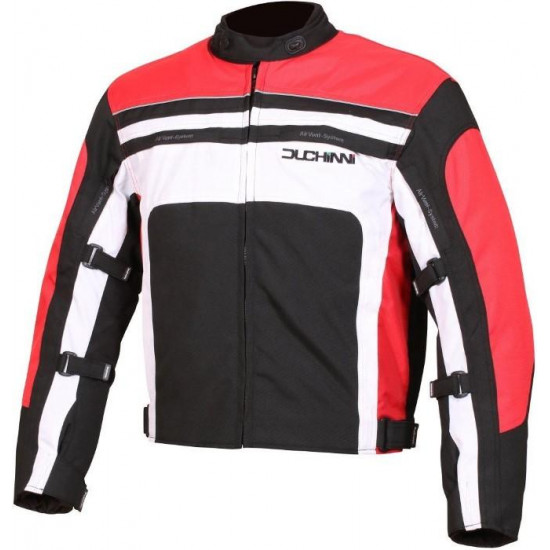 Duchinni Legend Jacket Black Red Mens Motorcycle Jackets - SKU DJLEG852X