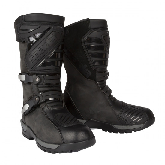 Spada Raider Waterproof Black Adventure Boots Mens Motorcycle Touring Boots - SKU 0767829