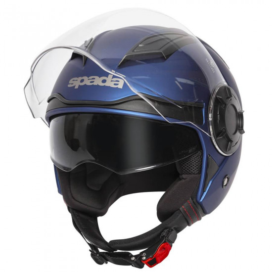 SPADA LYCAN MATT BLUE X-SMALL HELMET Open Face Helmets - SKU 0762282