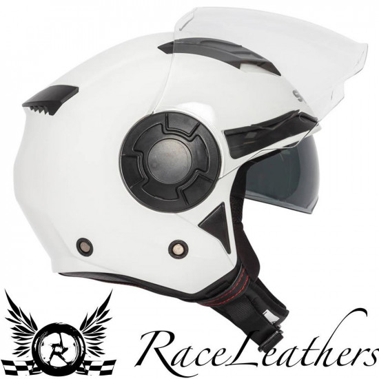 SPADA LYCAN WHITE X-SMALL HELMET Open Face Helmets - SKU 0762336