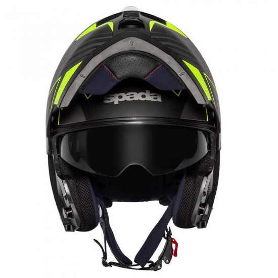 SPADA ORION WHIP MATT BLACK/FLOX-SMALL HELMET Flip Front Motorcycle Helmets - SKU 0762787