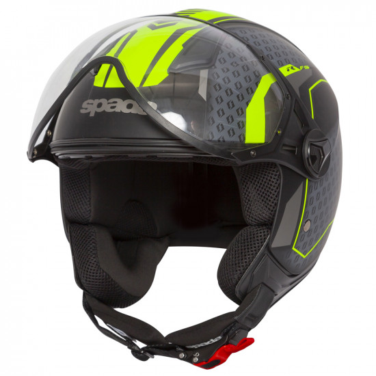 SPADA HELLION ARROW MATT BLK/FLO X-SMALL HELMET