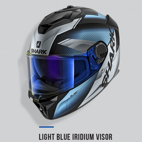 Shark Spartan GT Blue Iridium Visor