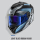 Shark Spartan GT Blue Iridium Visor