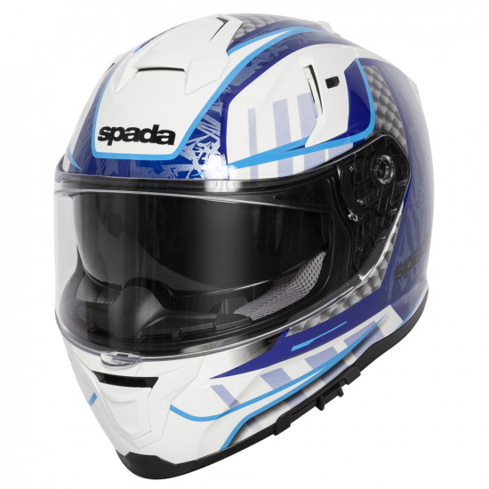 SPADA SP1 RAPTOR WHITE/BLUE X-SMALL HELMET