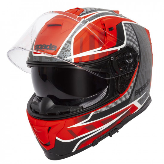 SPADA SP1 RAPTOR MATT RED/GREY X-SMALL HELMET