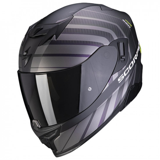 Scorpion EXO 520 Air Shade Matt Black Yellow Full Face Helmets - SKU 75072350157L