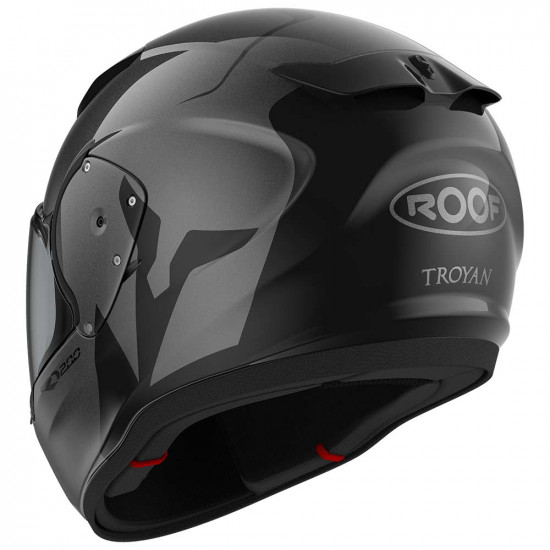 Roof RO200 Troyan Black Steel Helmet Full Face Helmets - SKU RRO200 TROYAN BS 54