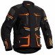 Lindstrands Sunne Black Orange Laminated Motorcycle Jacket