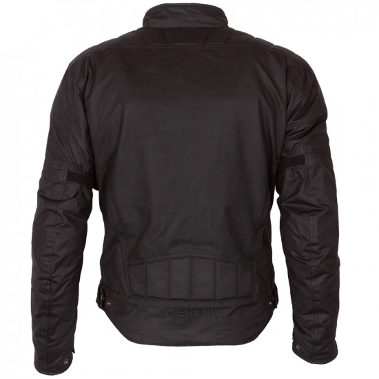 Merlin Barton II Black Wax Cotton Waterproof Jacket