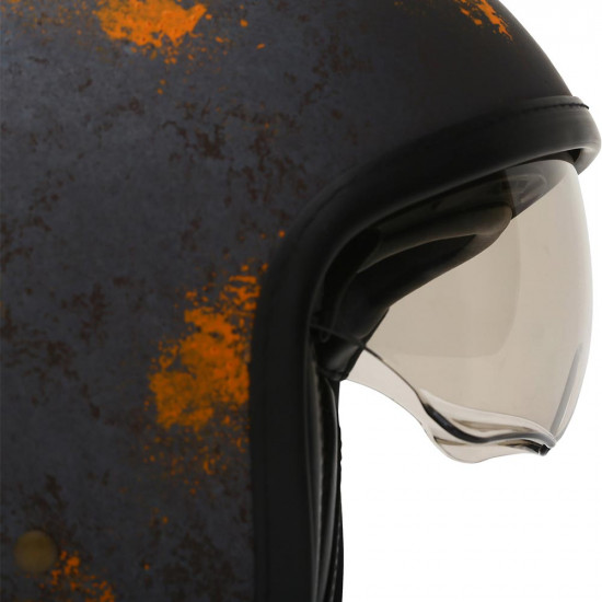 Duchinni D388 Vintage Rust Motorcycle Open Face Helmet Open Face Helmets - SKU DHD38806LA