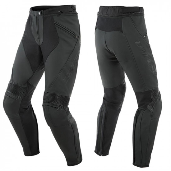 Dainese Pony 3 Leather Pants 076 Black Matt