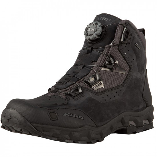 Klim Outlander GTX Stealth Black Mens Motorcycle Touring Boots - SKU 3926-001-010-001