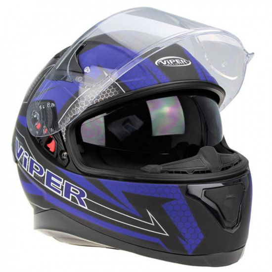 Viper RSV95 Spirit Blue Matt Full Face Helmets - SKU A225SpiritBlueMattXS