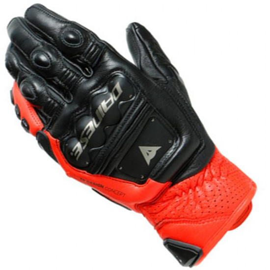 Dainese 4-Stroke 2 Gloves Black Red Mens Motorcycle Gloves - SKU 915/181592662802