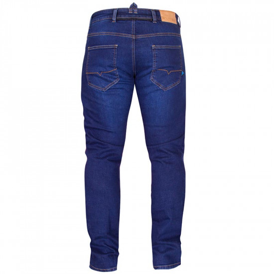 Route One Duke WR Blue Jeans Short Motorcycle Jeans - SKU DNM050/BLU/SHT/30