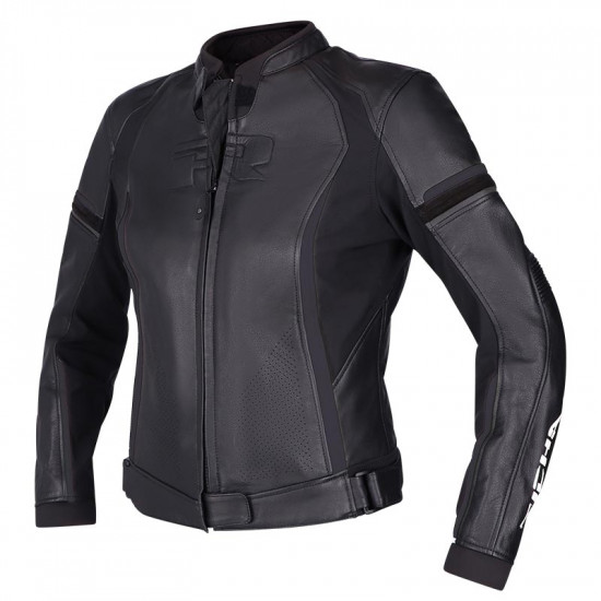 Richa Laura Black Ladies Leather Jacket Ladies Motorcycle Jackets - SKU 080/LAURA/BK/36