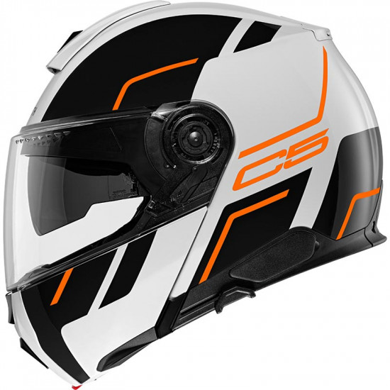 Schuberth C5 Master Orange Flip Front Motorcycle Helmets - SKU 910C5MAOR53