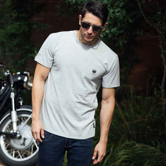 Merlin Lifestyle Walton Pocket Tee Grey