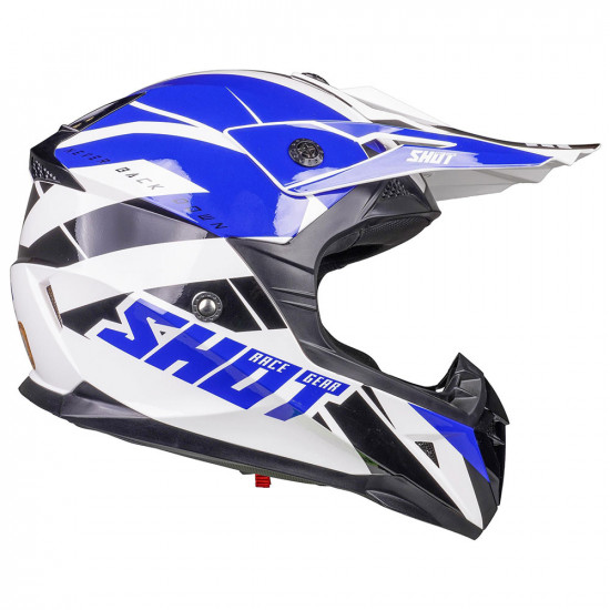 Shot MX Helmet Pulse Revenge White Blue Black