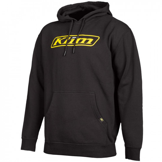 Klim Corp Hoodie Black - Vibrant Yellow